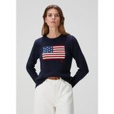 Polo Ralph Lauren Lacivert Jakarlı Kazak - 2XS