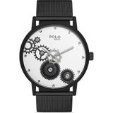 Polo Rucci 2248 Siyah Beyaz Erkek Kol Saati