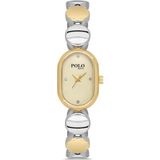 Polo Rucci 6078 Metal Bayan Kol Saati - Altın - Gümüş - Sarı
