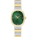 Polo Rucci 6082 Metal Bayan Kol Saati - Gümüş - Altın - Yeşil