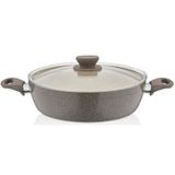 Polo Shef Panamera Granit Ezme 24 cm Basık Tencere