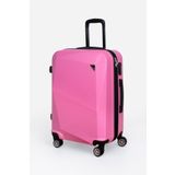 Polo Sky Elmas Model Pembe Renk Orta Boy Valiz Bavul