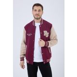 Polo State Erkek Basic 3 Iplik Uzun Cepli Bordo Kolej Ceket