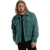 Polo State Erkek Oversize Çıt Çıt Kapamalı Cepli Petrol Peluş Ceket