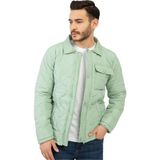 Polo State Erkek Regular Fit Kapitone Mont Yeşil - Gri