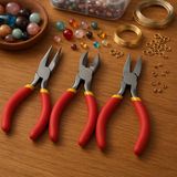 Polo Steel 3'lü Takı Yapım Penseleri Seti (Yuvarlak Uç, Kargaburun, Yan Keski)