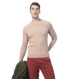 Polo Studio X Fabrika V Yaka Slim Fit Taba Erkek Kazak LOMBARD S