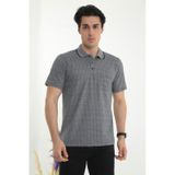 POLO YAKA BABA ERKEK DESENLİ TİŞÖRT GRİ Gri