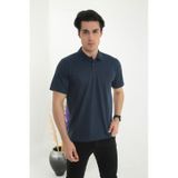 POLO YAKA BABA ERKEK DESENLİ TİŞÖRT Mavi
