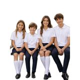 POLO YAKA OKUL TİŞÖRT BEYAZ KISA KOL ÇOCUK - 6-17 YAŞ, BEYAZ, 11 YAŞ