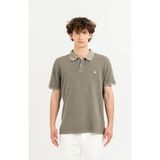 Polo Yaka Slim Fit Basic Erkek T-Shirt - Haki - 2XL