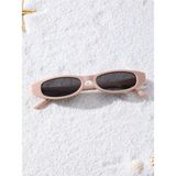 POLO55 Bej Cat Eye Siyah Camlı Oval Kadın Güneş Gözlüğü