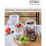 polo55.sport.1855 Süzgeçli Derin Saklama Kabı (Zeytinlik, Turşuluk) 1.5Lt