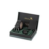 Poloair Erkek Mıknatıslı Cüzdan Kemer Çakmak Kombin Seti Siyah Renk CM-04-S