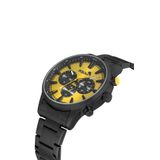 Poloair Klasik Metal Erkek Kol Saati Siyah Sarı Renk PL-0976E4x
