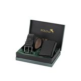 Poloair Mıknatıslı Cüzdan Ve Kemer Erkek Kombin Set Siyah Renk M-04-S