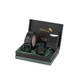 Poloair Mıknatıslı Otomatik Mekanizmalı Cüzdan Kemer Çakmak Erkek Kombin Seti Siyah Renk CM-06-S