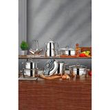 Polochef Ambiance 18 Parça Çelik Çeyiz Seti (Düdüklü,derin Tencere,pilav Tencere Çaydanlık ve Cezve Takımlı) - Gümüş - 18-42