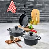 Polochef Crystal Granıt Dokum Tencere Setı 5 Parca