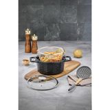 Polochef Crystal Granit Kızartma Tenceresi fritöz 20 cm black