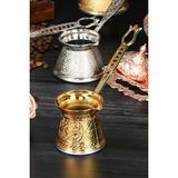 Polochef Zamak 2 Kahve Cezvesi Altın Renk 100 Ml. 2 Kişilik