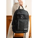 POLOGRAND London Orijinal Unisex Çok Gözlü Laptop Bölmeli Su Geçirmez Spor Kurs Okul Seyahat Günlük Sırt Çantası - 30 x 45 x 12 cm - Siyah