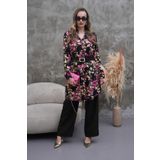 Polologin Butik Pembe Çiçekli Tunik