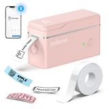 POLONO Bantlı Etiketleme Makinesi, P31S Taşınabilir Bluetooth Etiket Yazıcısı, Dahili Kesici Mini Etiket Makineleri Çoklu Şablonlara Sahip Elde Taşınabilir Etiket Yapıcı Okul Ofis Evi için Kolay