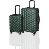 Polo&Sky Petek Model Haki Renk 2'li Valiz Seti (Küçük+Büyük)