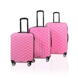 Polo&Sky Petek Model Pembe Renk 3'lü Valiz Bavul Seti
