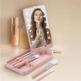 Polosmart Beauty Led Işıklı Makyaj Ayna Seti Pembe