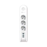 Polosmart MP09 2 m Beyaz Termal Akım Korumalı Uzatma Kablosu