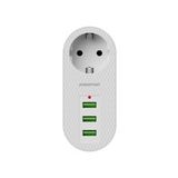 Polosmart MP11 3 Usb'li Termal Akım Korumalı Beyaz Priz