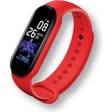 Polosmart PBS138 Akıllı Bileklik 5.1V Titreşimli Bluetooth Adım Sayar Kalp Atışı Uyku Takibi Kırmızı