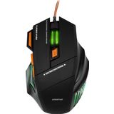 Polosmart PGS301 Kablolu RGB Aydınlatma 3200 DPI Ergonomik Tasarım Optik Gaming Oyuncu Mouse Siyah