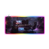 Polosmart Pgs307 Rgb Aydınlatma Kaydırmaz Taban Ergonomik Desenli Gaming Oyuncu Mouse Pad
