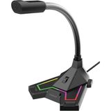 Polosmart PGS402 USB Kablolu Gaming Oyuncu Mikrofon Siyah RGB Aydınlatma Özellikli