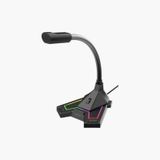 Polosmart Pgs402 Usb Kablolu Rgb Aydınlatmalı Masaüstü Gaming Oyuncu Mikrofon gri-siyah