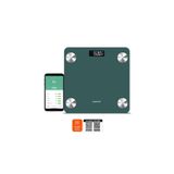 Polosmart Psc84 Pilli Bluetooth Vücut Analizli Yağ Kas Su Ölçer Hassas Akıllı Tartı Baskül Yeşil