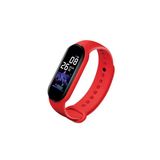 Polosmart Pssw24 Akıllı Bileklik 5.1V Titreşimli Bluetooth Adım Sayar Kalp Atışı Uyku Takibi Kırmızı
