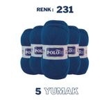 Polosu (5 Adet) Candy Baby %100 Premium Akrilik Bebek Örgü İpliği - 231 - Petrol mavi