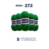 Polosu (5 Adet) Candy Baby %100 Premium Akrilik Bebek Örgü İpliği - 272 - Çimen Yeşil