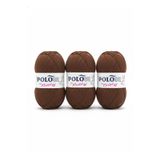 Polosu My Kristal Lif El Örgü İpi No:174 KAHVERENGİ (3'lü Avantaj Paket)
