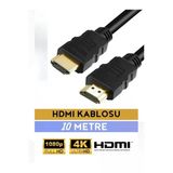 POLOTECH 10 Metre HDMI Kablo 1080p FULL HD | Hdmı 1.4V Ses ve Görüntü Kablosu 10 MT