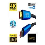 Polotech 3 Metre 4K ULTRA HD 2.0V ALÜMİNYUM Başlık Altın Uçlu HDMİ Kablo