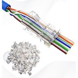 Polotech w8523 Yeni Nesil Delikli Cat6 Rj45 Konnektör Utp Jack (100 Adet)