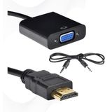 Polotech W8530 HDMI To VGA Kablo Çevirici Dönüştürücü + Ses Destekli
