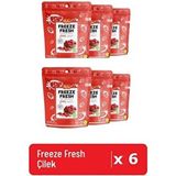 Pol's 6'lı Freeze Fresh Dondurularak Kurutulmuş Çilek Organik Sertifikalı Türkiye Menşeli - 6 Adet