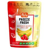 Pol's Freeze Fresh 20 G Çilek&Muz - Dondurularak Kurutulmuş Çıtır Atıştırmalık 4'Li Avantaj Paketi
