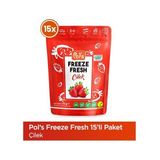 Pol's Freeze Fresh Çilek 15 g x15 adet Freeze Dry Dondurularak Kurutulmuş Meyve - 15 gr